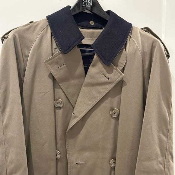 Saks Men’s Full Length Trench Coat - Picture 1 of 4